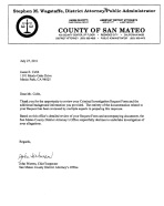 letter from District Attorney's Office to Jason Cobb